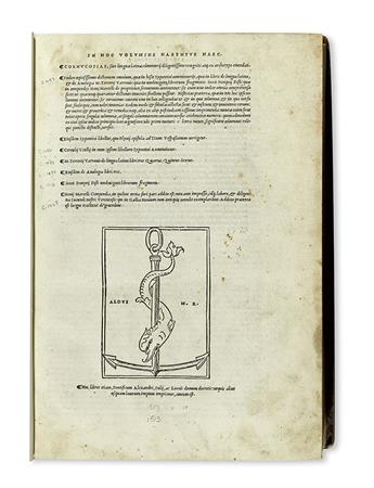 PEROTTUS, NICOLAUS; et al. In hoc volumine habentur haec: Cornucopiae, sive linguae Latinae com[m]entarii. 1517